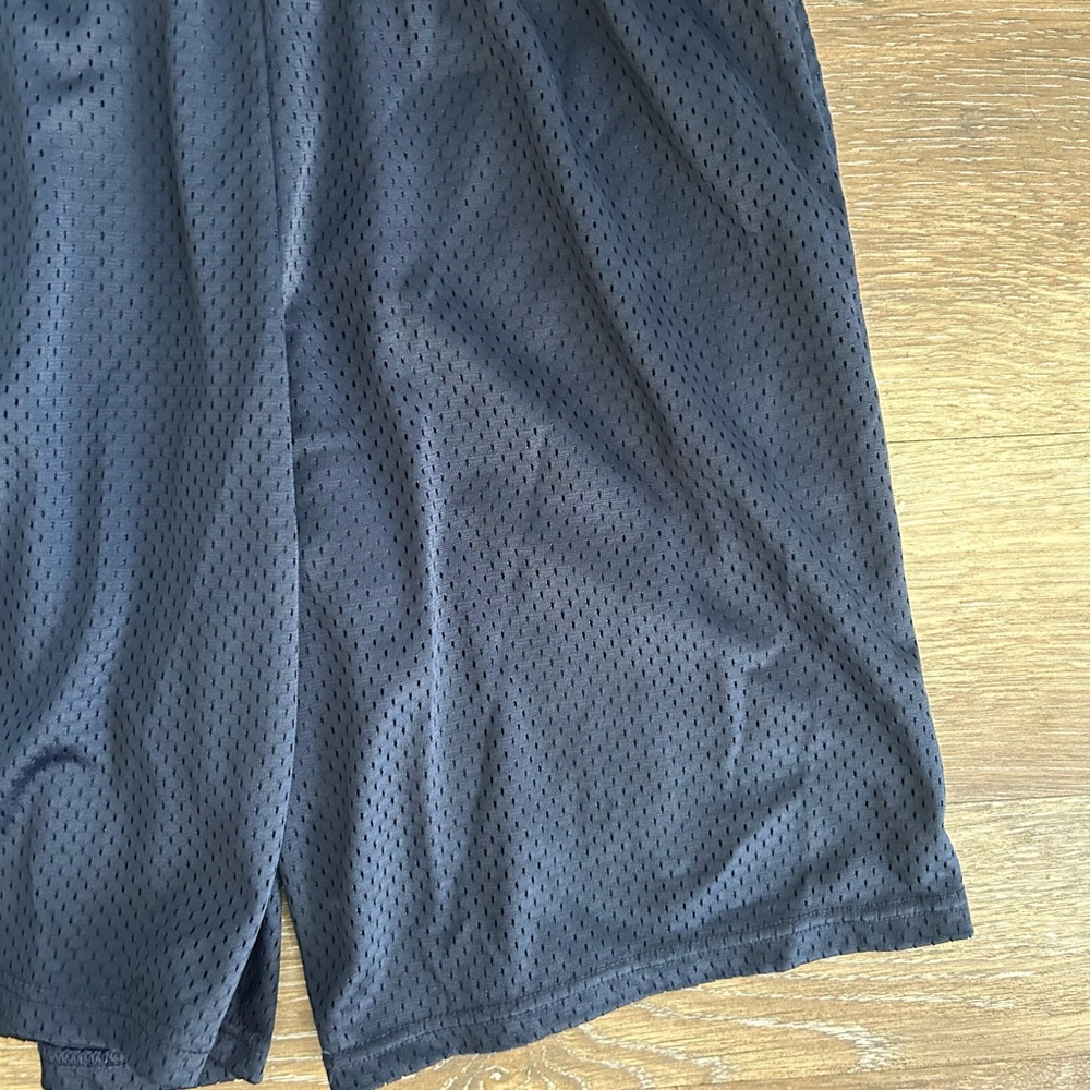 Men’s Hanes Sport navy blue mesh drawstring shorts size S - Picture 4 of 10